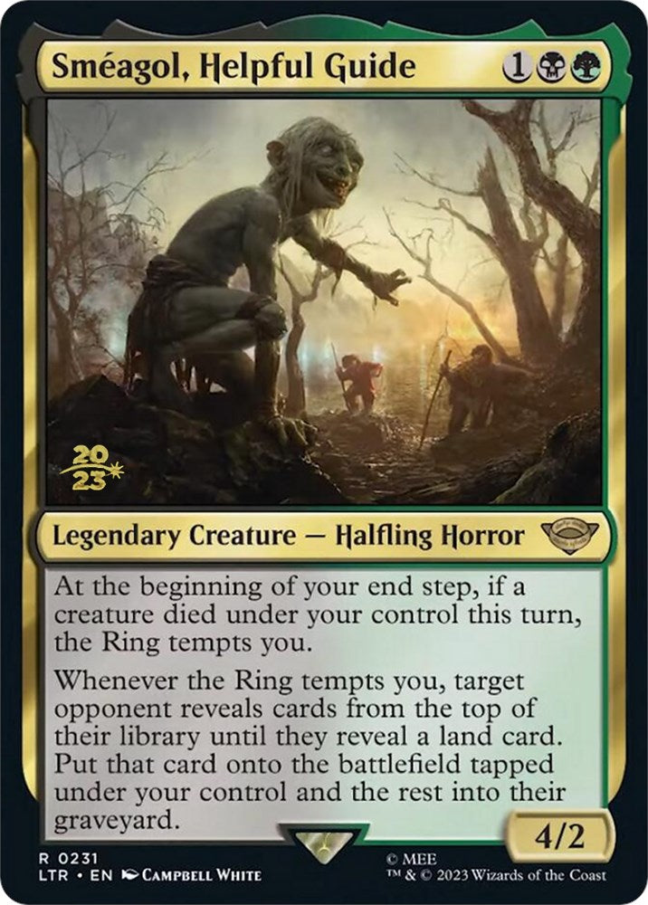 Smeagol, Helpful Guide [The Lord of the Rings: Tales of Middle-Earth Prerelease Promos] MTG Single Magic: The Gathering | Red Claw Gaming