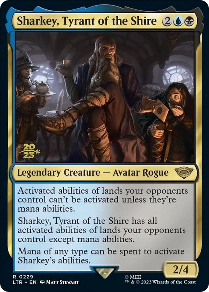 Sharkey, Tyrant of the Shire [The Lord of the Rings: Tales of Middle-Earth Prerelease Promos] MTG Single Magic: The Gathering | Red Claw Gaming
