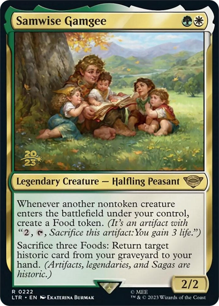 Samwise Gamgee [The Lord of the Rings: Tales of Middle-Earth Prerelease Promos] MTG Single Magic: The Gathering | Red Claw Gaming