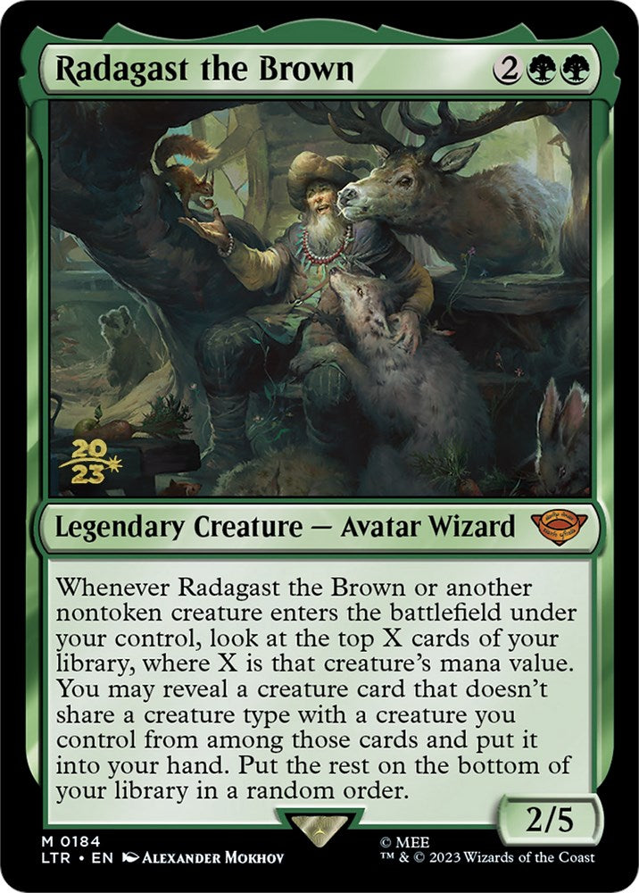 Radagast the Brown [The Lord of the Rings: Tales of Middle-Earth Prerelease Promos] MTG Single Magic: The Gathering | Red Claw Gaming