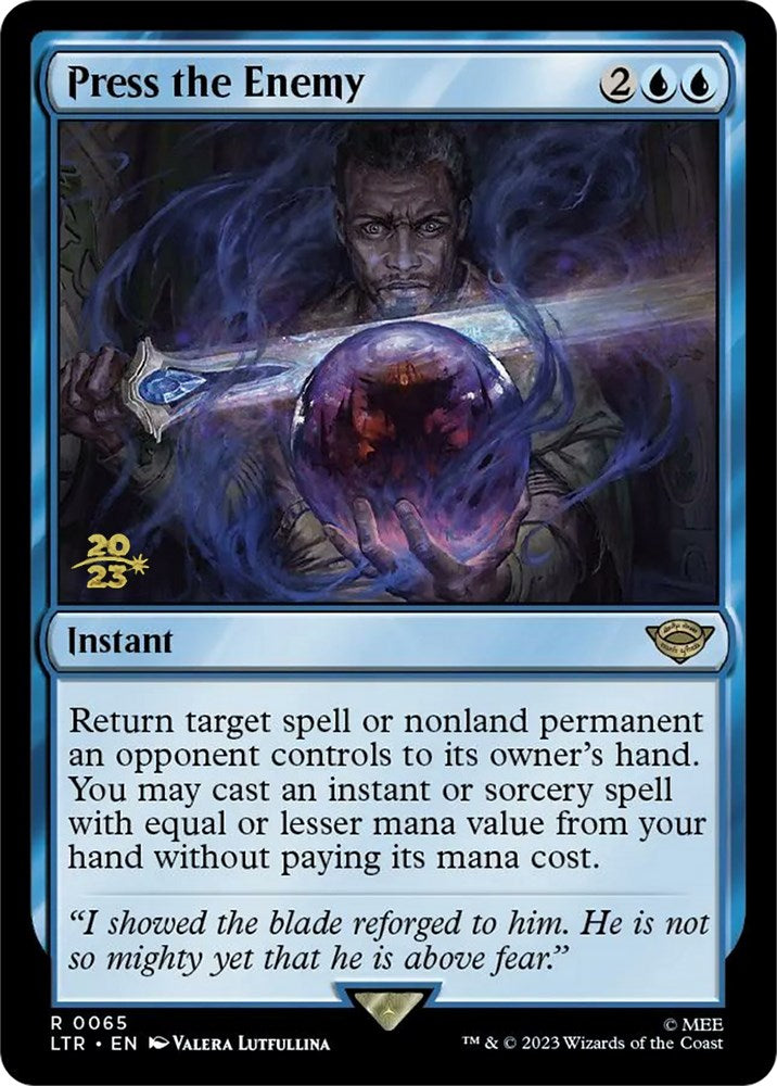 Press the Enemy [The Lord of the Rings: Tales of Middle-Earth Prerelease Promos] MTG Single Magic: The Gathering | Red Claw Gaming