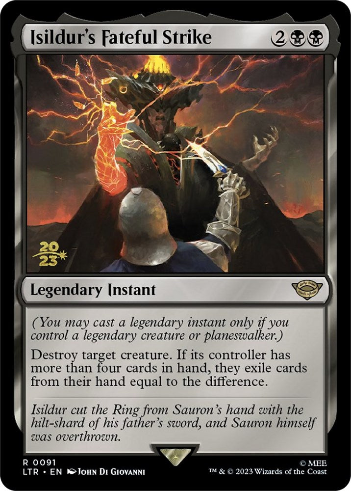 Isildur's Fateful Strike [The Lord of the Rings: Tales of Middle-Earth Prerelease Promos] MTG Single Magic: The Gathering | Red Claw Gaming