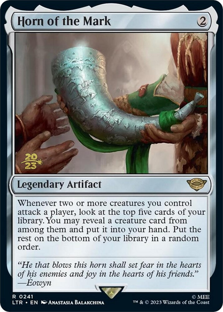 Horn of the Mark [The Lord of the Rings: Tales of Middle-Earth Prerelease Promos] MTG Single Magic: The Gathering | Red Claw Gaming
