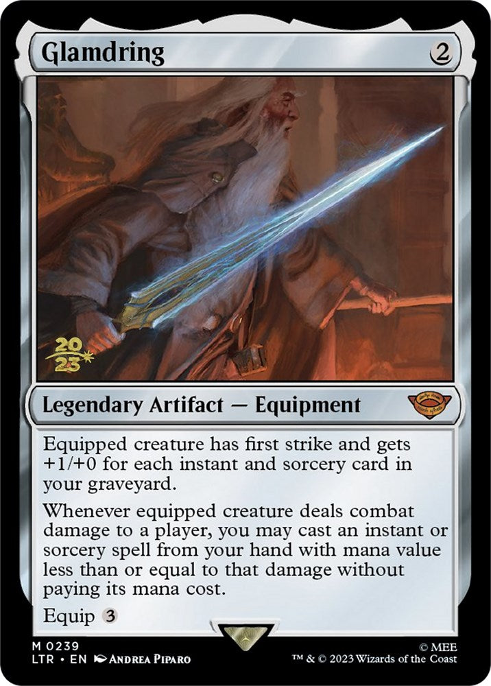 Glamdring [The Lord of the Rings: Tales of Middle-Earth Prerelease Promos] MTG Single Magic: The Gathering | Red Claw Gaming