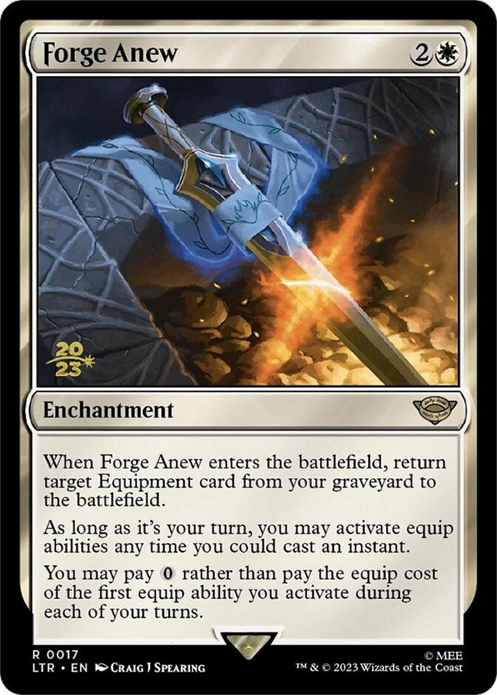 Forge Anew [The Lord of the Rings: Tales of Middle-Earth Prerelease Promos] MTG Single Magic: The Gathering | Red Claw Gaming
