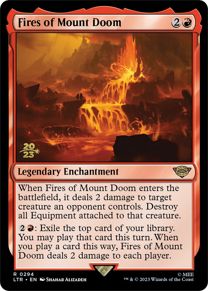 Fires of Mount Doom [The Lord of the Rings: Tales of Middle-Earth Prerelease Promos] MTG Single Magic: The Gathering | Red Claw Gaming