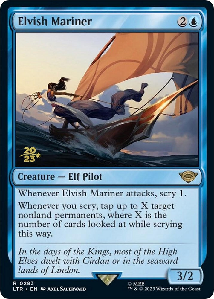 Elvish Mariner [The Lord of the Rings: Tales of Middle-Earth Prerelease Promos] MTG Single Magic: The Gathering | Red Claw Gaming