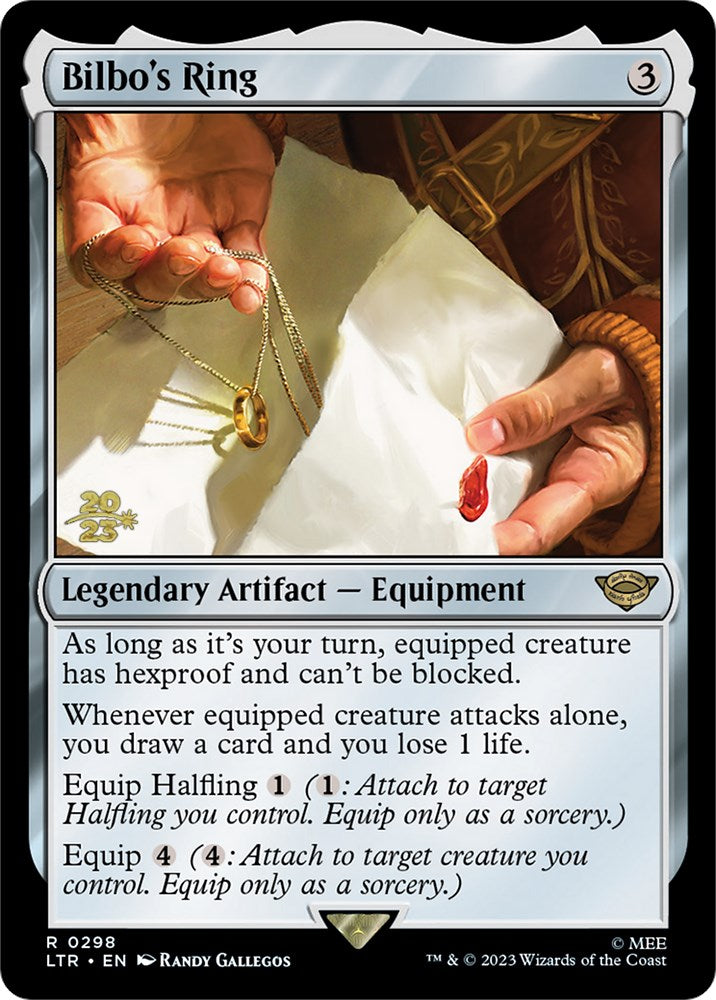 Bilbo's Ring [The Lord of the Rings: Tales of Middle-Earth Prerelease Promos] MTG Single Magic: The Gathering | Red Claw Gaming
