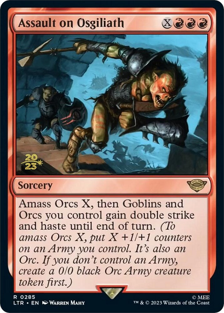 Assault on Osgiliath [The Lord of the Rings: Tales of Middle-Earth Prerelease Promos] MTG Single Magic: The Gathering | Red Claw Gaming