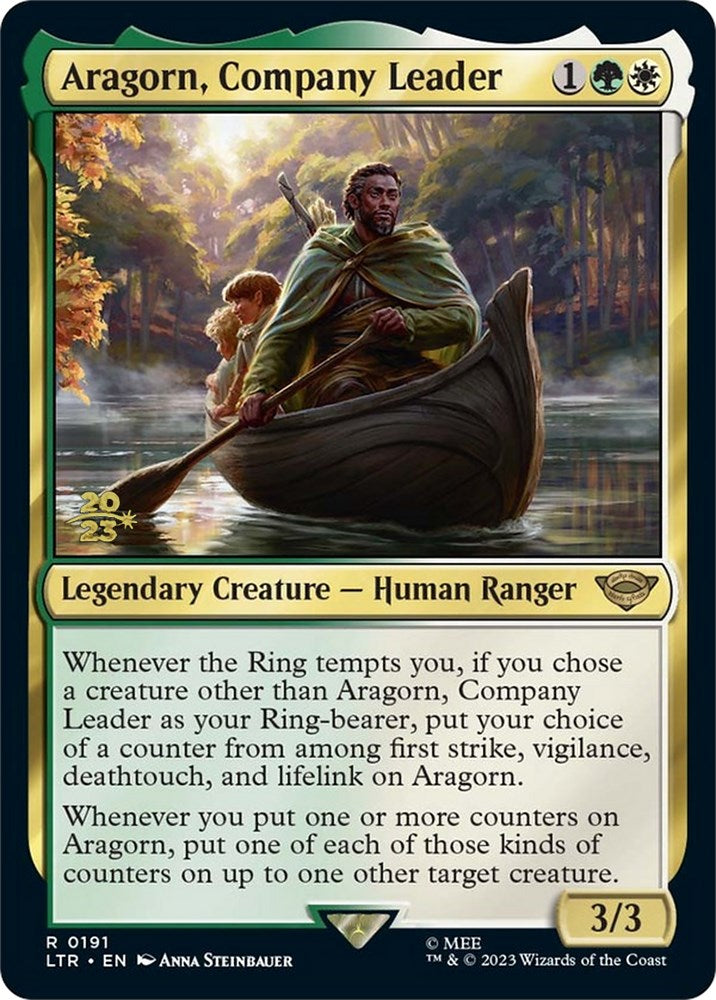 Aragorn, Company Leader [The Lord of the Rings: Tales of Middle-Earth Prerelease Promos] MTG Single Magic: The Gathering | Red Claw Gaming
