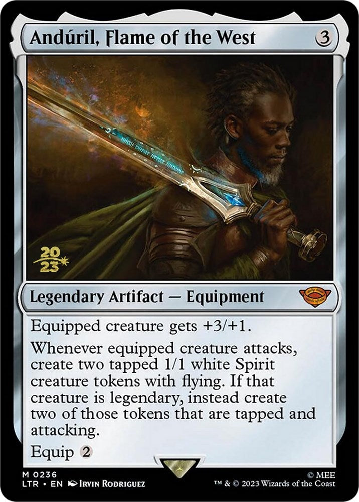 Anduril, Flame of the West [The Lord of the Rings: Tales of Middle-Earth Prerelease Promos] MTG Single Magic: The Gathering | Red Claw Gaming
