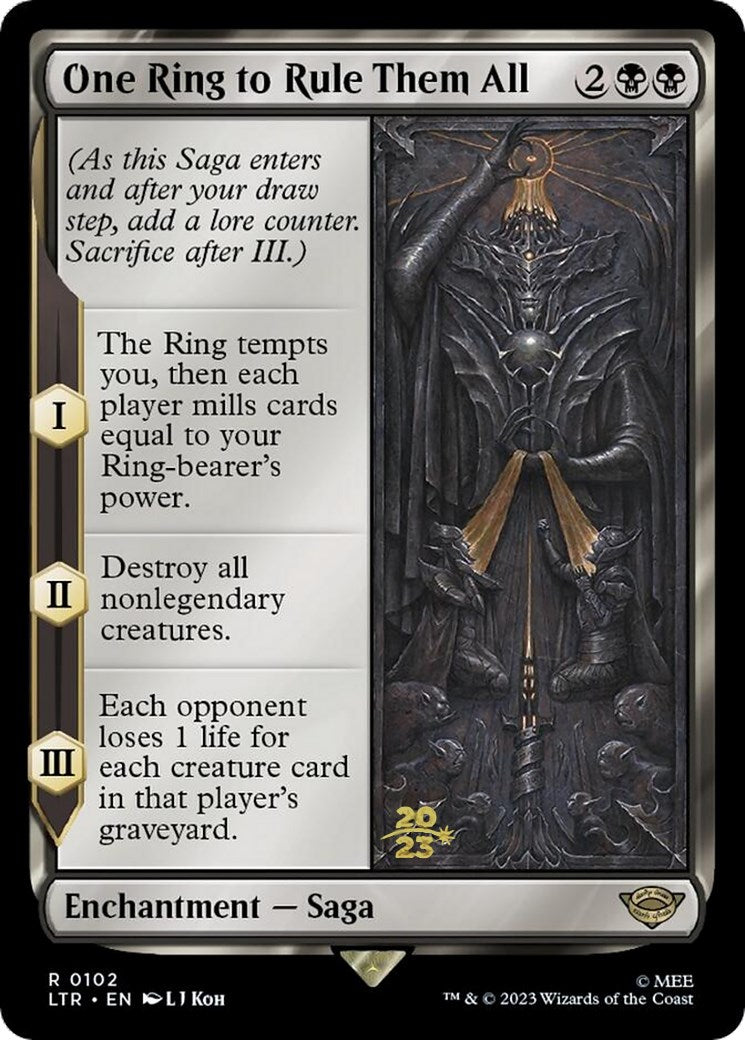 One Ring to Rule Them All [The Lord of the Rings: Tales of Middle-Earth Prerelease Promos] MTG Single Magic: The Gathering | Red Claw Gaming