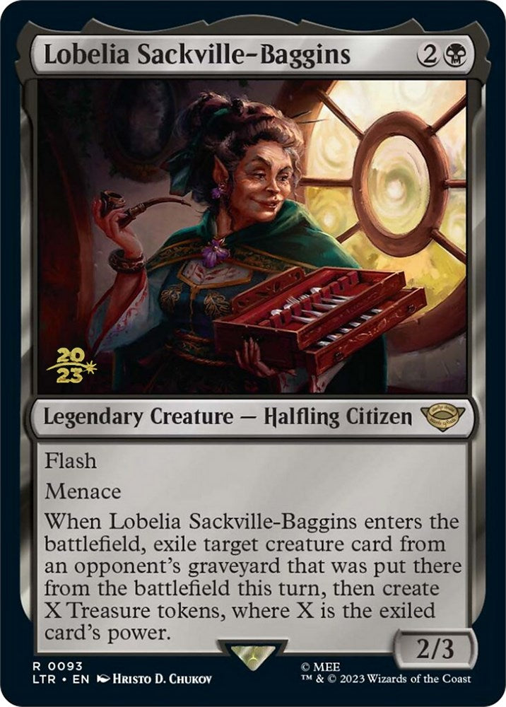 Lobelia Sackville-Baggins [The Lord of the Rings: Tales of Middle-Earth Prerelease Promos] MTG Single Magic: The Gathering | Red Claw Gaming