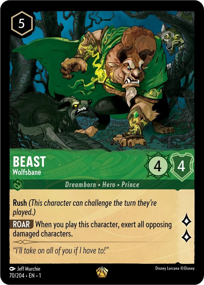 Beast - Wolfsbane (70/204) [The First Chapter] Lorcana Single Disney | Red Claw Gaming