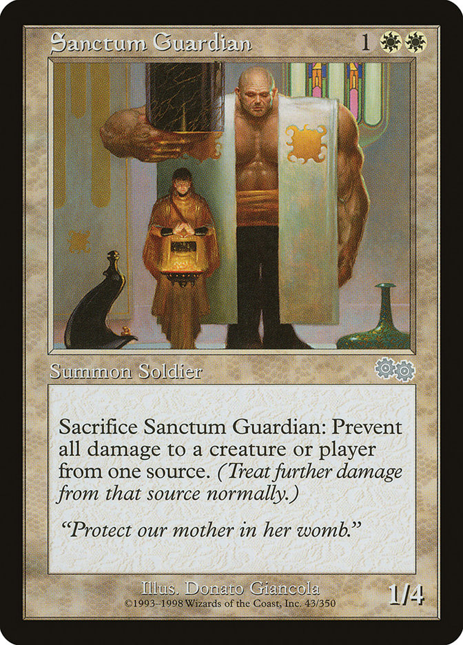 Sanctum Guardian [Urza's Saga] MTG Single Magic: The Gathering | Red Claw Gaming