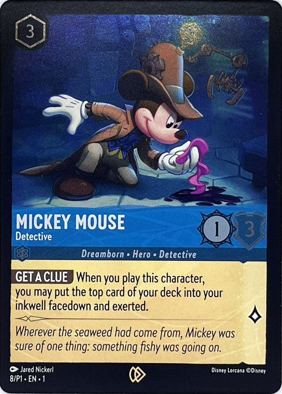 Mickey Mouse - Detective (8) [Promo Cards] | Red Claw Gaming