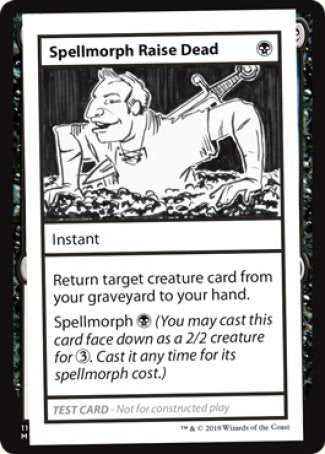 Spellmorph Raise Dead (2021 Edition) [Mystery Booster Playtest Cards] MTG Single Magic: The Gathering | Red Claw Gaming