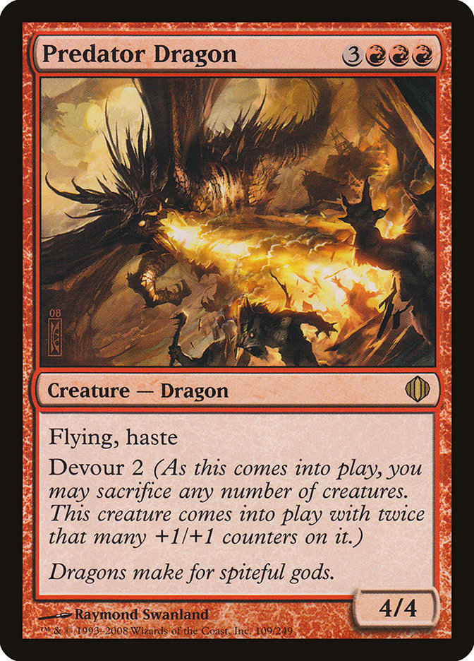 Predator Dragon [Shards of Alara] MTG Single Magic: The Gathering | Red Claw Gaming