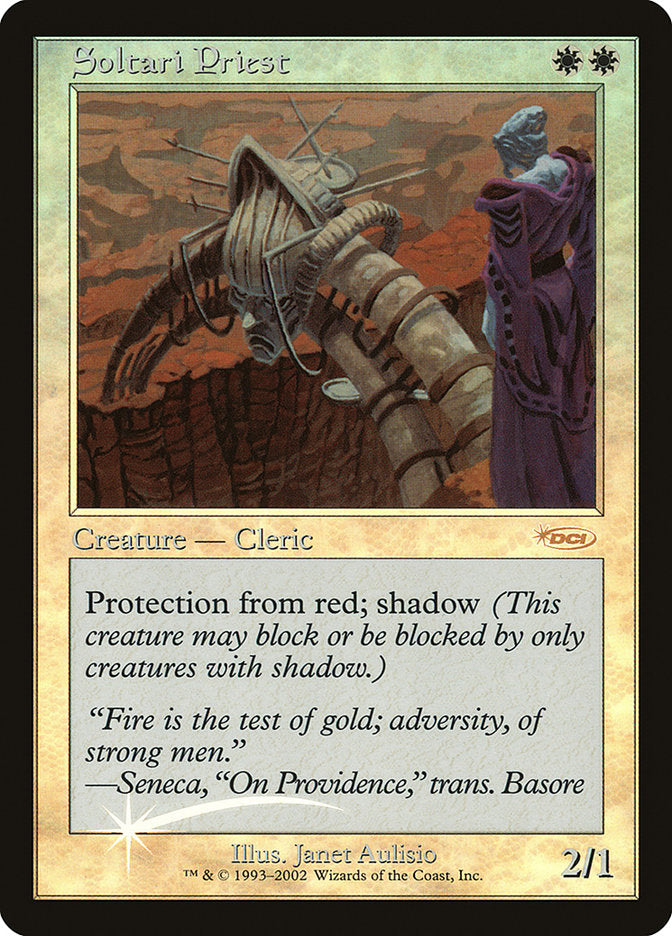Soltari Priest [Friday Night Magic 2002] MTG Single Magic: The Gathering | Red Claw Gaming