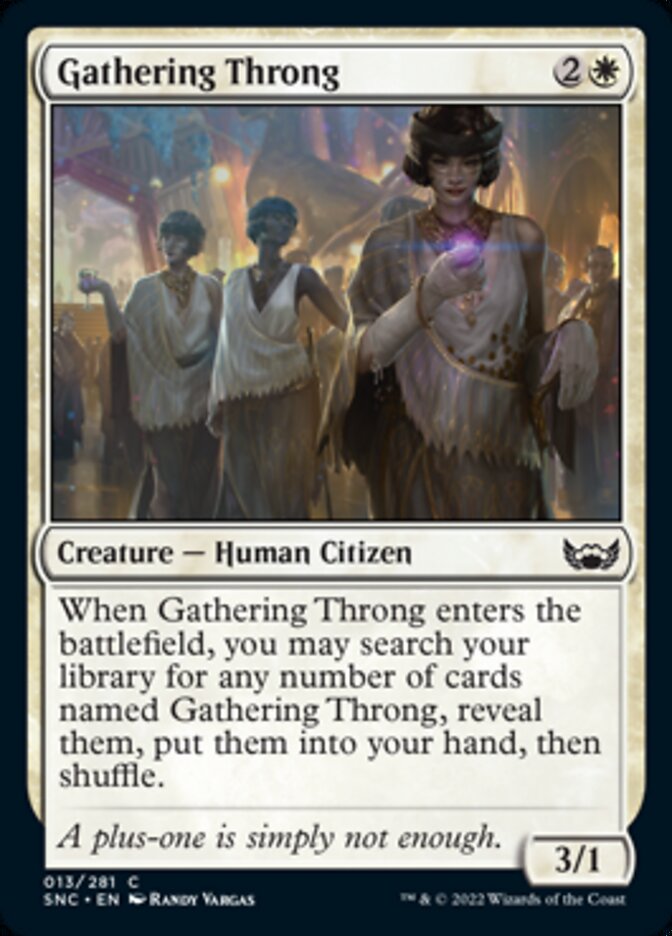 Gathering Throng [Streets of New Capenna] MTG Single Magic: The Gathering | Red Claw Gaming