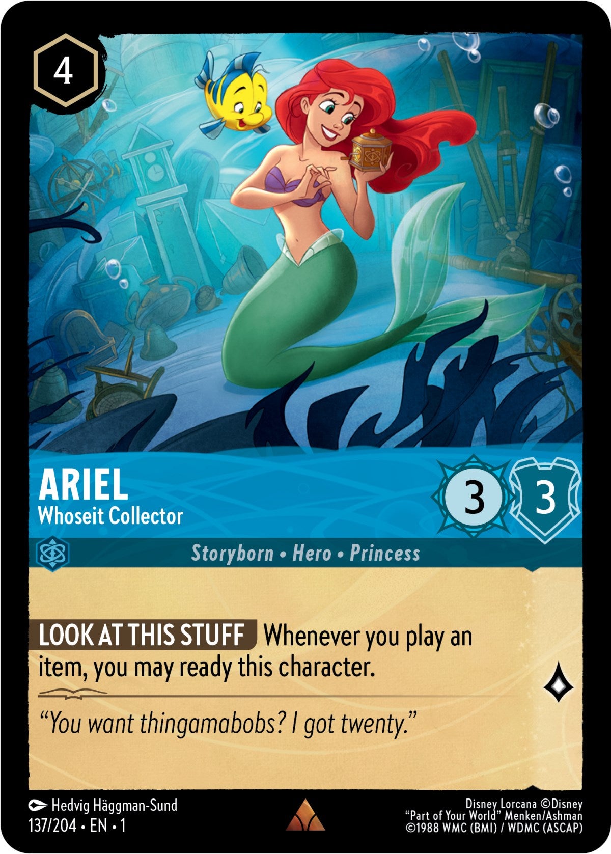 Ariel - Whoseit Collector (137/204) [The First Chapter] Lorcana Single Disney | Red Claw Gaming