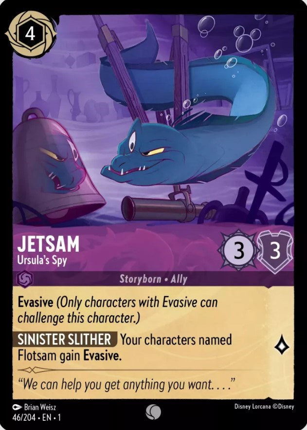 Jetsam - Ursula's Spy (46/204) [The First Chapter] Lorcana Single Disney | Red Claw Gaming