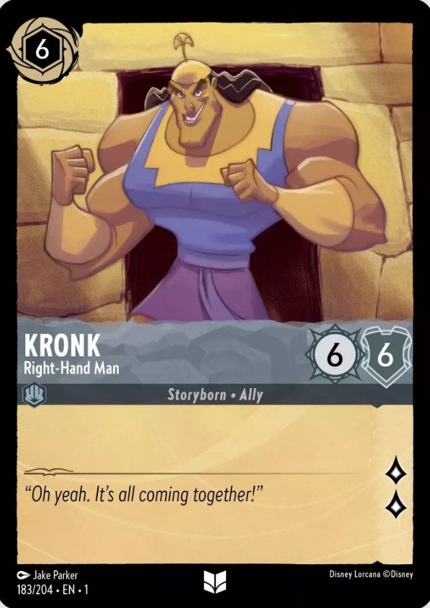 Kronk - Right-Hand Man (183/204) [The First Chapter] Lorcana Single Disney | Red Claw Gaming