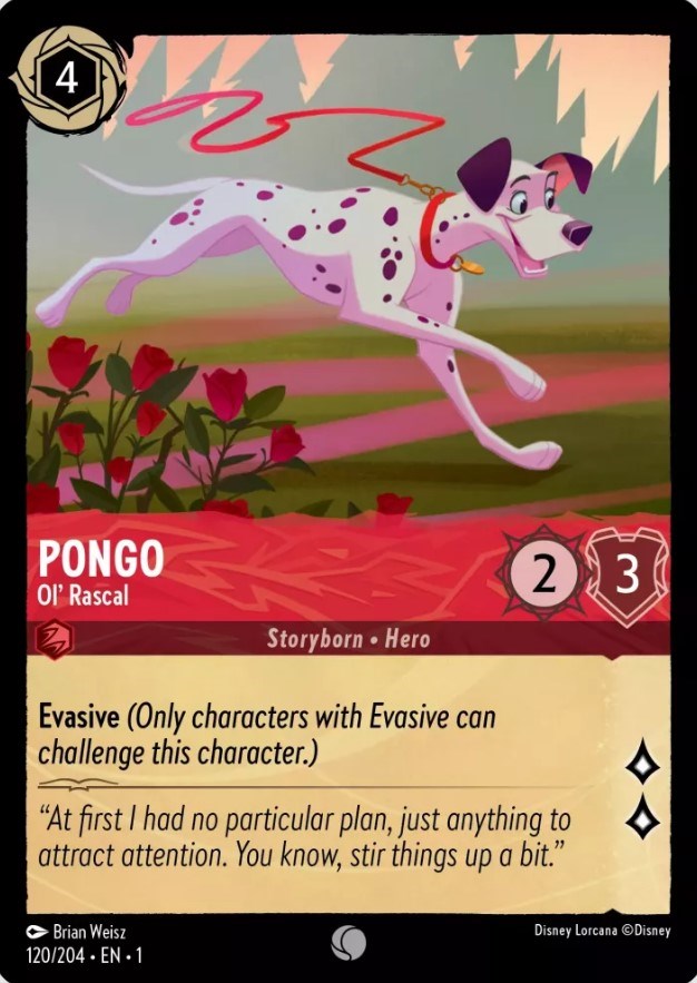 Pongo - Ol' Rascal (120/204) [The First Chapter] Lorcana Single Disney | Red Claw Gaming