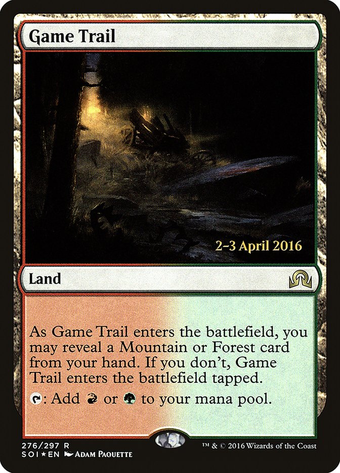 Game Trail [Shadows over Innistrad Prerelease Promos] MTG Single Magic: The Gathering | Red Claw Gaming
