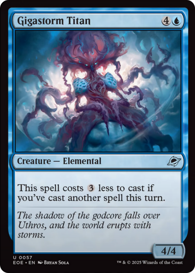 Gigastorm Titan [Edge of Eternities] MTG Single Magic: The Gathering | Red Claw Gaming