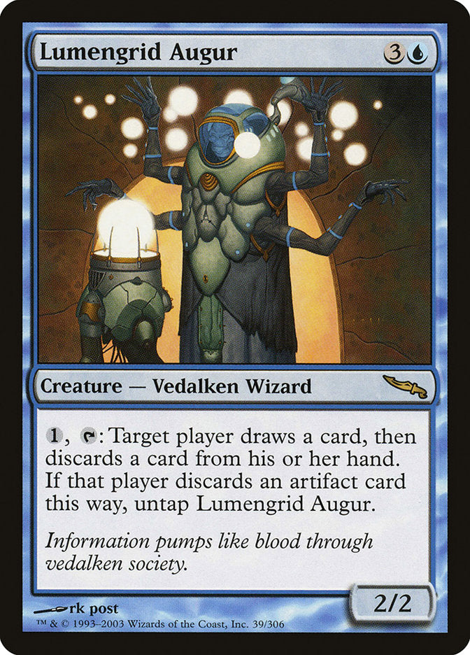 Lumengrid Augur [Mirrodin] MTG Single Magic: The Gathering | Red Claw Gaming