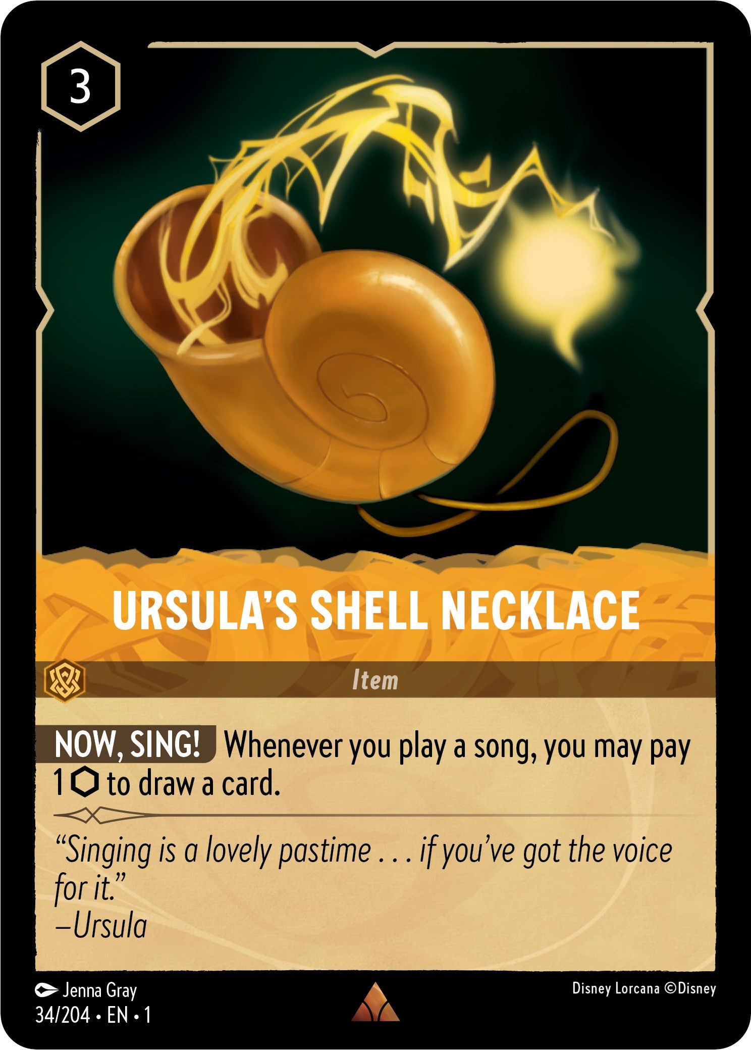 Ursula's Shell Necklace (34/204) [The First Chapter] Lorcana Single Disney | Red Claw Gaming