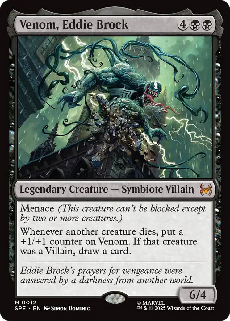 Venom, Eddie Brock [Marvel's Spider-Man: Eternal-Legal] MTG Single Magic: The Gathering | Red Claw Gaming