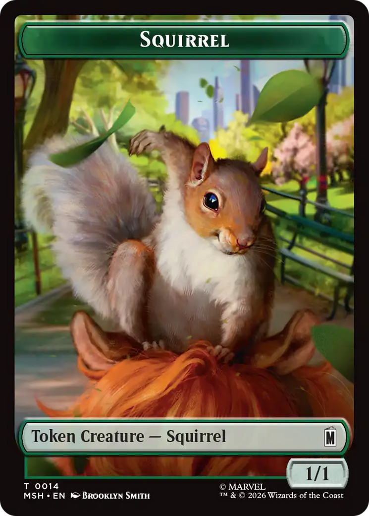 The Void // Squirrel Double-Sided Token [Marvel Super Heroes Tokens] MTG Single Magic: The Gathering | Red Claw Gaming