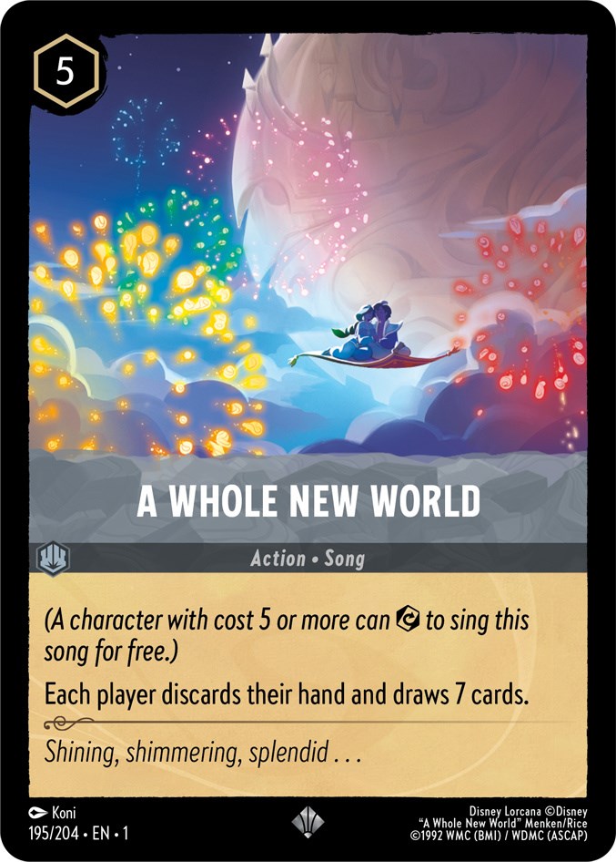 A Whole New World (195/204) [The First Chapter] Lorcana Single Disney | Red Claw Gaming