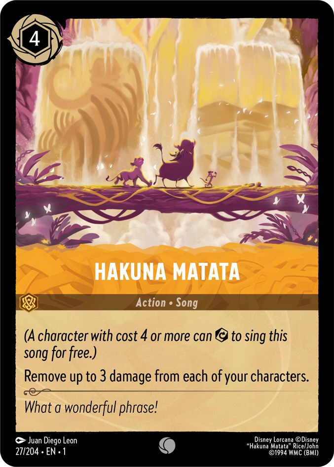 Hakuna Matata (27/204) [The First Chapter] Lorcana Single Disney | Red Claw Gaming