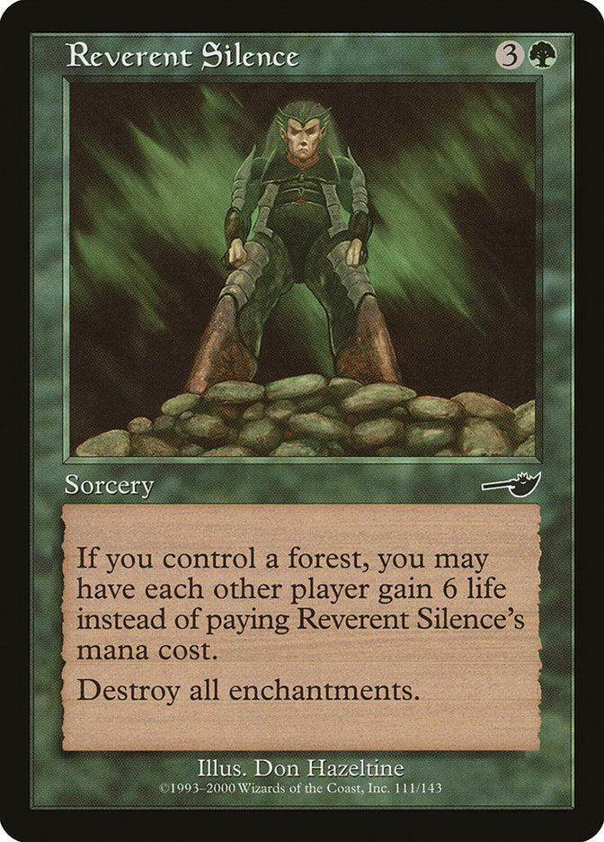 Reverent Silence [Nemesis] MTG Single Magic: The Gathering | Red Claw Gaming