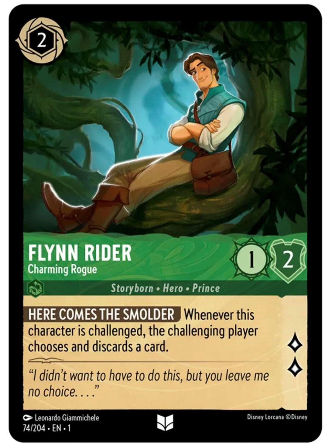 Flynn Rider - Charming Rogue (74/204) [The First Chapter] Lorcana Single Disney | Red Claw Gaming