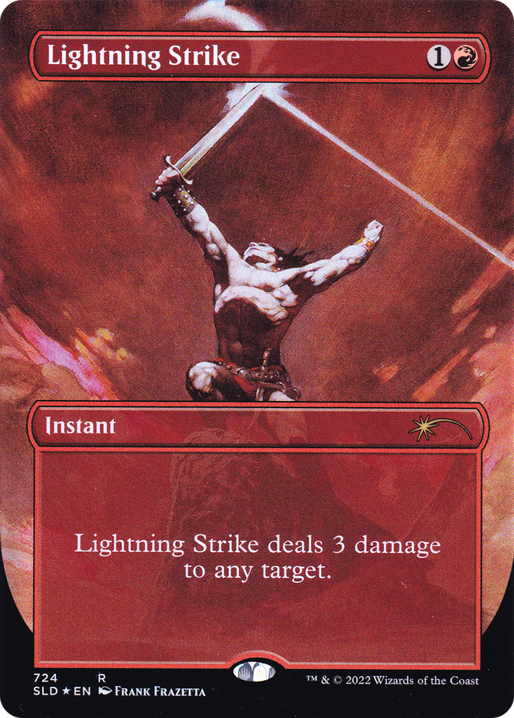 Lightning Strike (Borderless) [Secret Lair Drop Promos] MTG Single Magic: The Gathering | Red Claw Gaming
