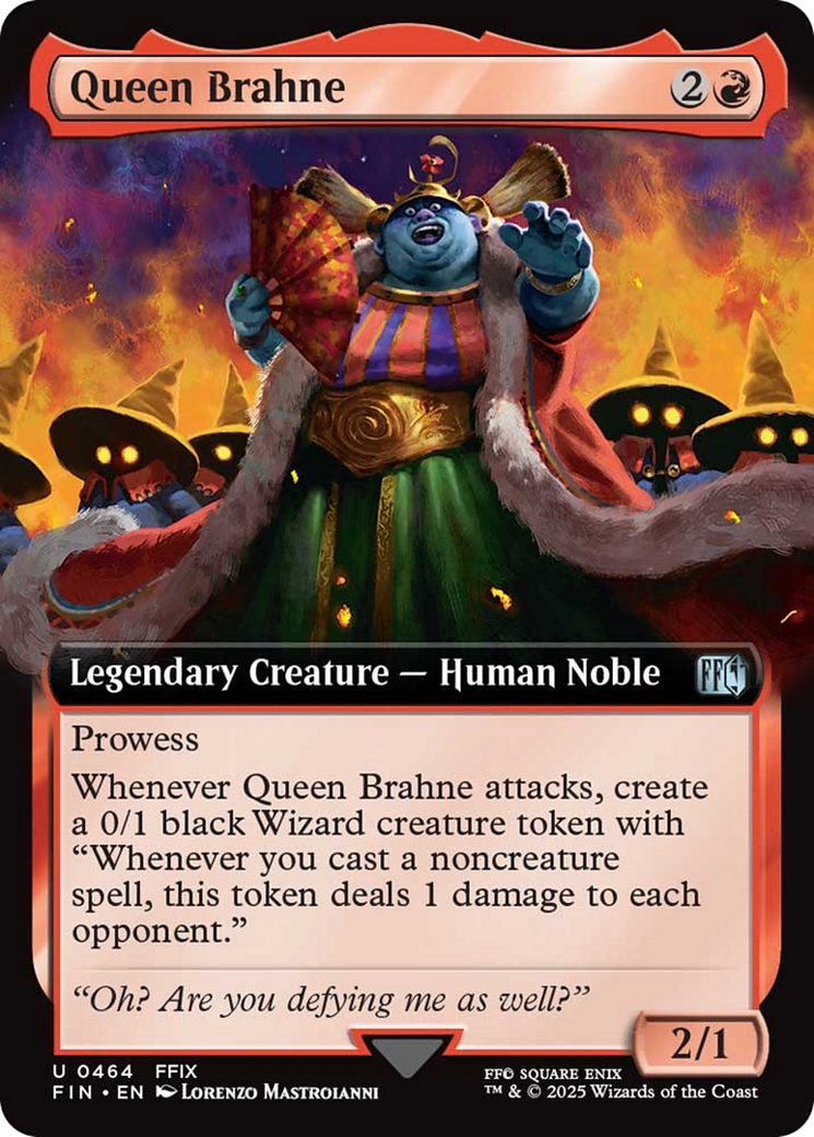 Queen Brahne (Extended Art) [FINAL FANTASY] MTG Single Magic: The Gathering | Red Claw Gaming
