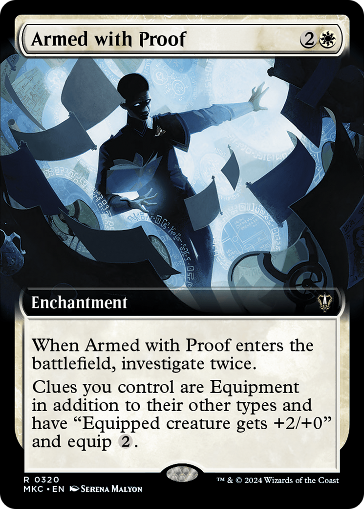 Armed with Proof (Extended Art) [Murders at Karlov Manor Commander] MTG Single Magic: The Gathering | Red Claw Gaming