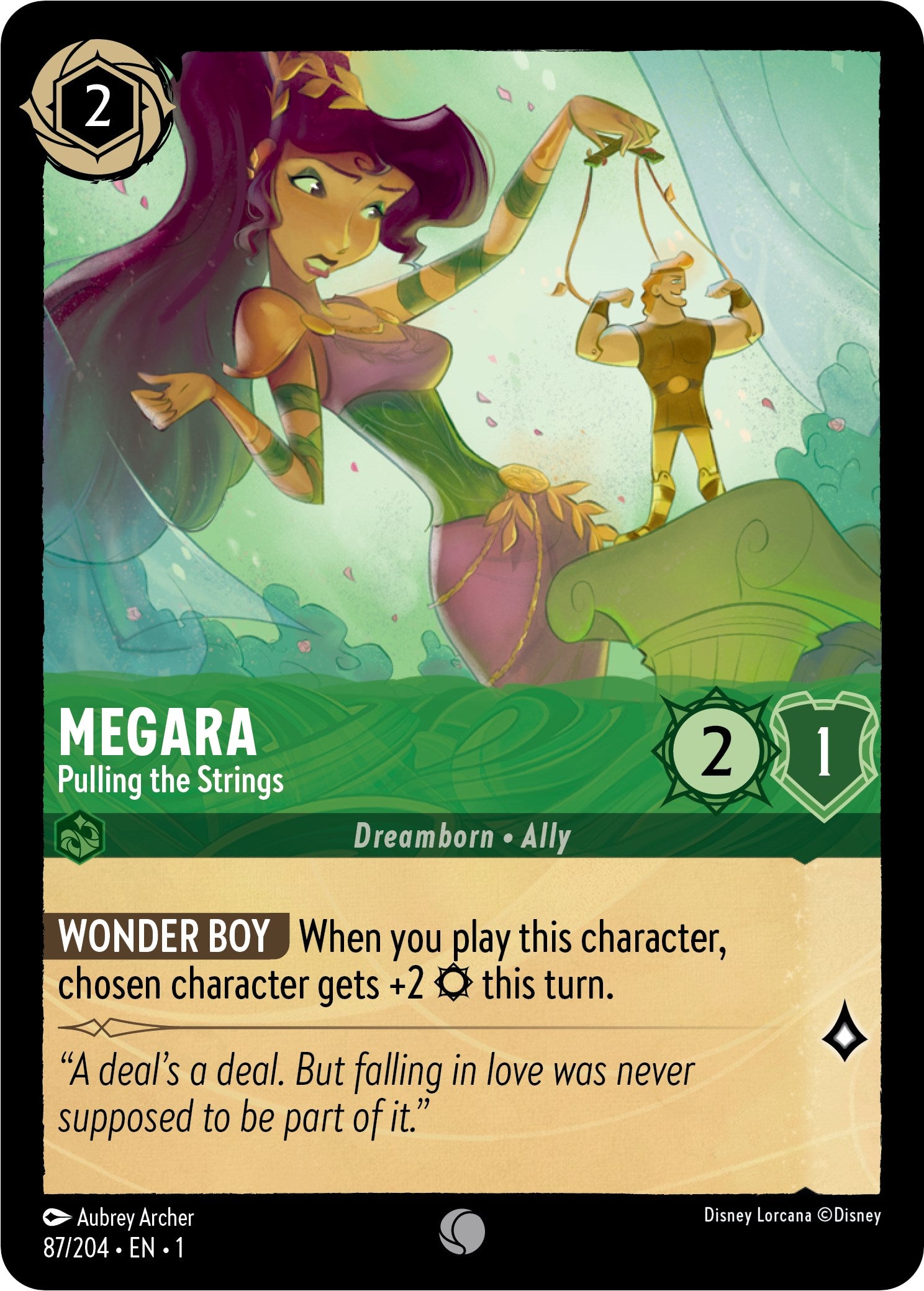 Megara - Pulling the Strings (87/204) [The First Chapter] Lorcana Single Disney | Red Claw Gaming