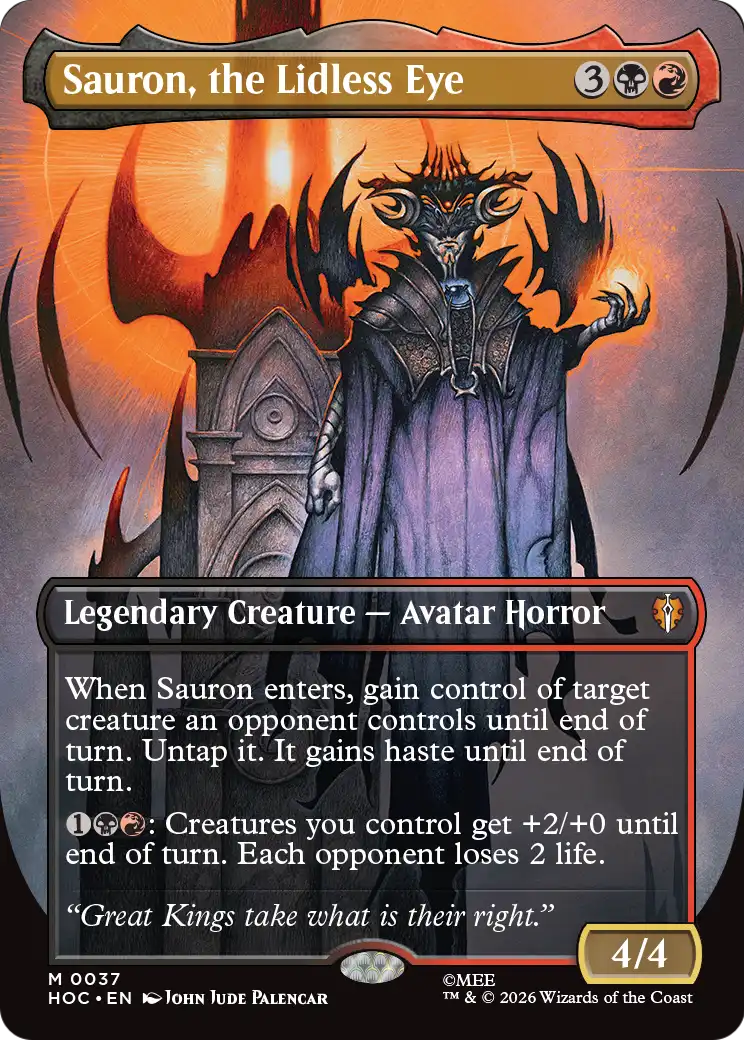 Sauron, the Lidless Eye (Borderless) [The Hobbit: Eternal-Legal] | Red Claw Gaming