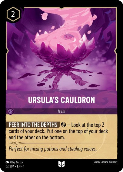 Ursula's Cauldron (67/204) [The First Chapter] Lorcana Single Disney | Red Claw Gaming