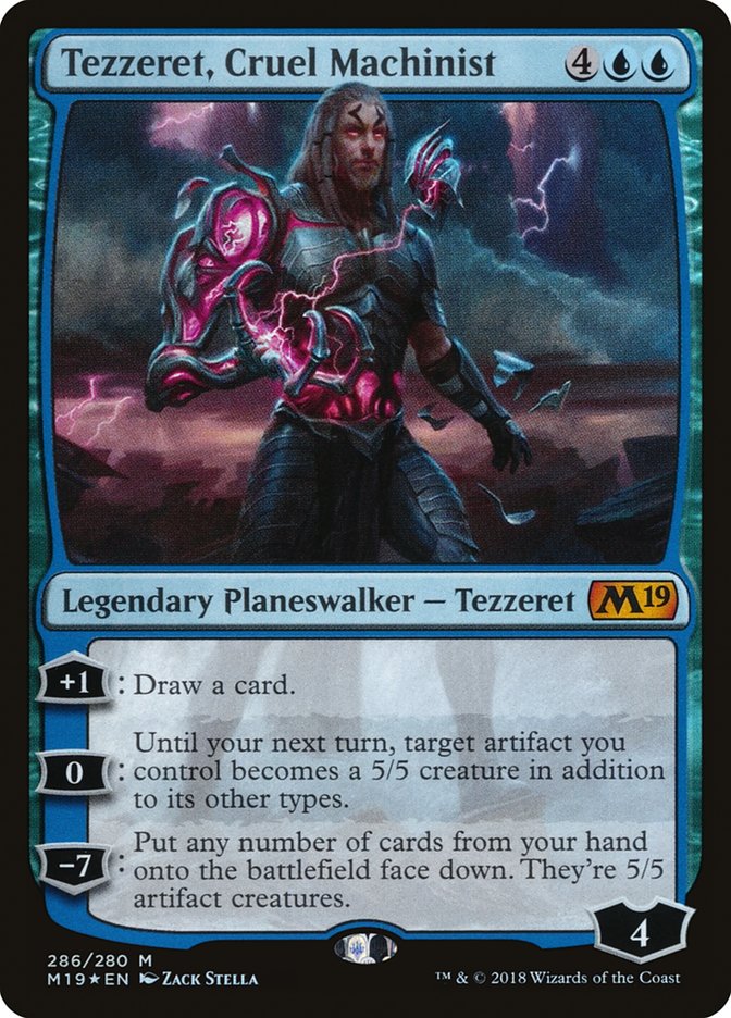 Tezzeret, Cruel Machinist [Core Set 2019] MTG Single Magic: The Gathering | Red Claw Gaming