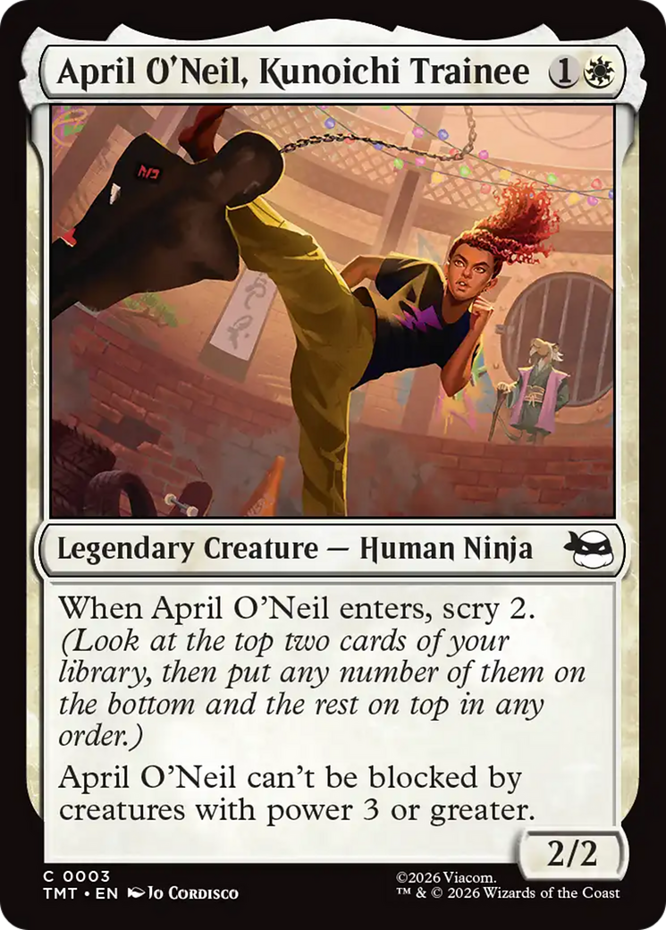 April O'Neil, Kunoichi Trainee [Teenage Mutant Ninja Turtles] MTG Single Magic: The Gathering | Red Claw Gaming