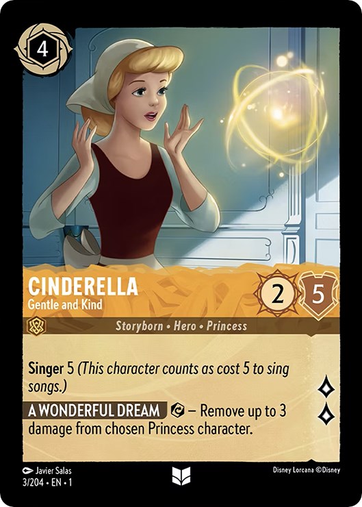 Cinderella - Gentle and Kind (3/204) [The First Chapter] Lorcana Single Disney | Red Claw Gaming