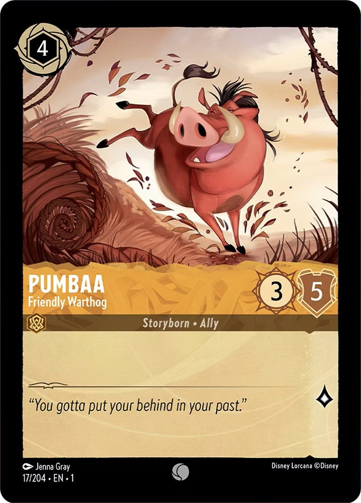 Pumbaa - Friendly Warthog (17/204) [The First Chapter] Lorcana Single Disney | Red Claw Gaming