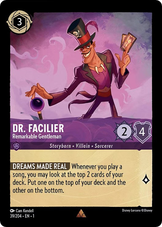 Dr. Facilier - Remarkable Gentleman (39/204) [The First Chapter] Lorcana Single Disney | Red Claw Gaming