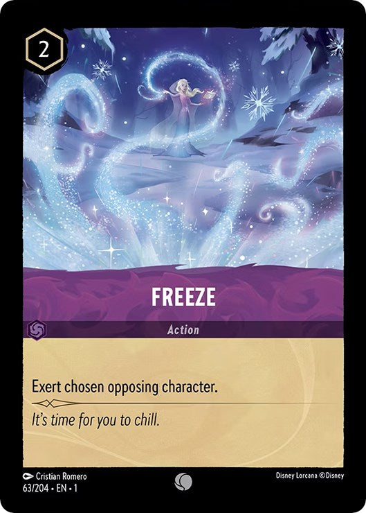 Freeze (63/204) [The First Chapter] Lorcana Single Disney | Red Claw Gaming